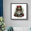 (US Local)Paint By Numbers Kit On Canvas DIY Oil Art Santa Claus Picture Home Decor40x40cm