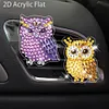 4pc Diamond Painting Owl Car Air Vent Clip Air Freshener for Adult