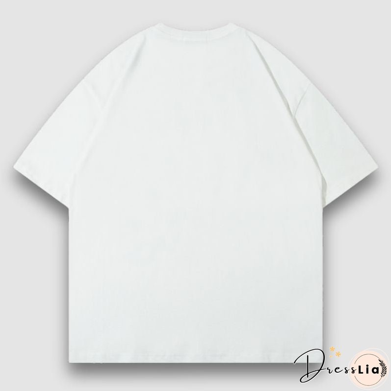 Hip Hop Cartoon Print Tee