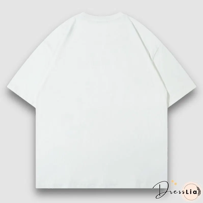 Hip Hop Cartoon Print Tee