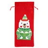 5D DIY Special Shaped Drill Diamond Painting Christmas Bear Wine Bottle Bags Covers Kits