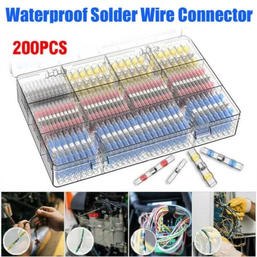 Dronehint 200Pcs Car Parts Solderstick Waterproof Solder Wire Connector Tool Kit Universal (For: Acura) Parts