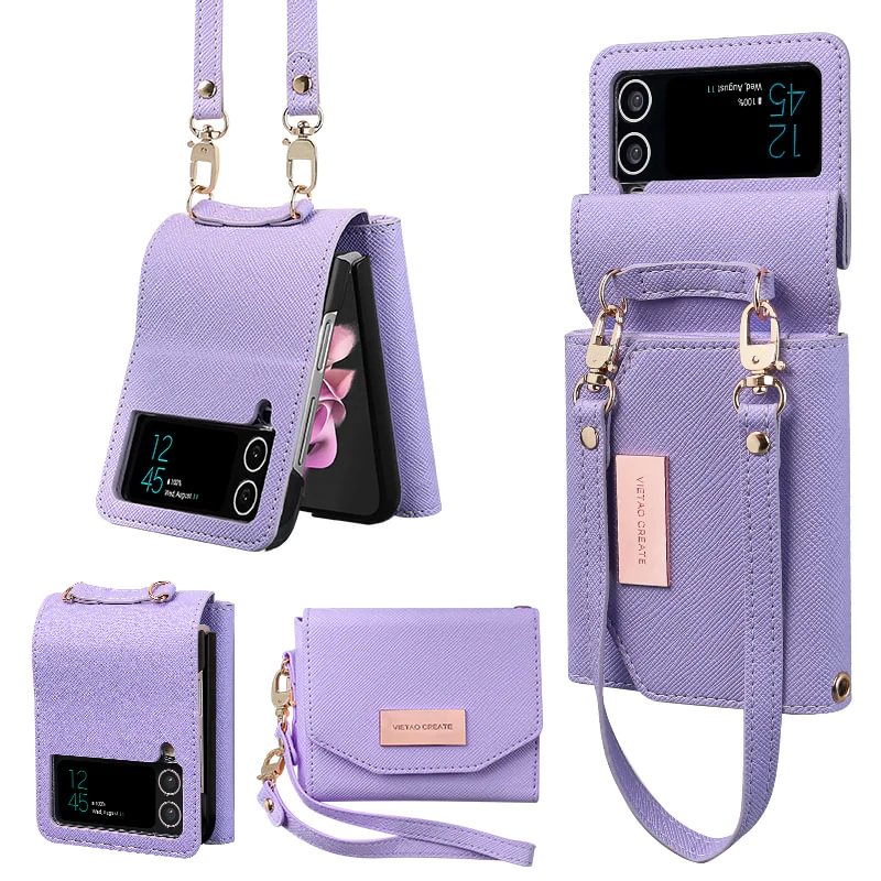 For Samsung ZFlip4 Folding Screen Wallet Phone Case