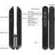 DinoFire Wireless Presenter, Hyperlink Volume Control Presentation Clicker RF 2.4GHz USB PowerPoint Clicker Presentation Remote Control Pointer Slide Advancer (Pack of 2)