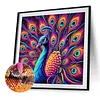 Diamond Painting -DIY Round Drill Colorful Peacock(40*40CM)
