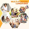Quilted Insulated Food Container Water-Resistant Lightweight Lunch Bags for Work