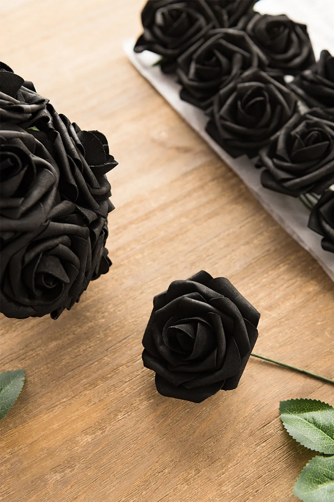 3" Foam Rose with Stem - 56 Colors