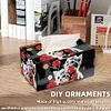 Wooden Colorful Pattern 5D Diamond Painting Tissue Holder Diamond Art Tissue Box