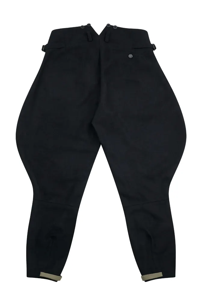   Elite German Allgemeine M1932 Officer/General Black Wool Breeches German-Uniform