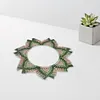 Boho DIY Suncatcher Macrame Kit Decorative Handmade Mandala Ring Thread Kit Party Supplies for Holiday Wall Art Crafts Decor
