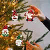 12Pcs Acrylic Christmas Hanging Diamond Painting Art Kits for Christmas Tree