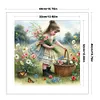 Cute Girl-11CT Stamped Cross Stitch 40*40cm/15.75*15.75in
