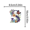 1Pc DIY Diamond Painting Lettter Keychain