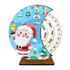 >SALE<Santa Claus Diamond Painting Unique Wooden Rotating Calendar for Home and Office