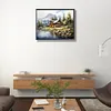 Wooded Lake-Full Square Diamond Painting(50x40cm)
