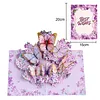 Pink Butterfly-Pop Up Greeting Card