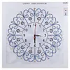 DIY Special Shaped Diamond Painting White Flower Wall Clock Craft Art Decor