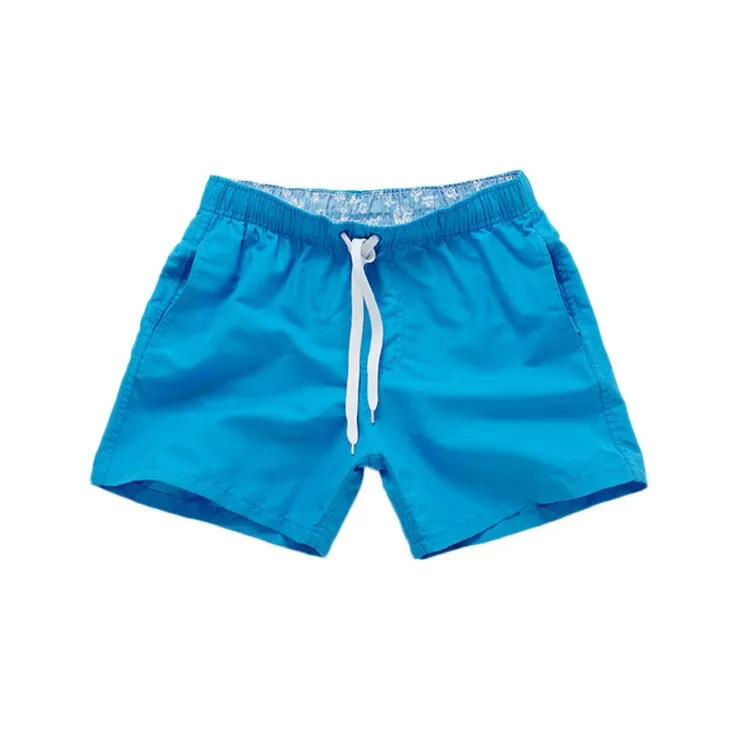 Beach Pants Men's Swimming Shorts Solid Color Three-point Loose Fitness Sports Casual Short Classic Men Clothing Male Swim Wear