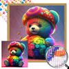 Colourful Bear - Round AB Drills Diamond Painting(45*45cm)