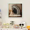 (Multi-Style) Beach Dress Girl-11CT Stamped Cross Stitch 40*40cm/15.75*15.75in