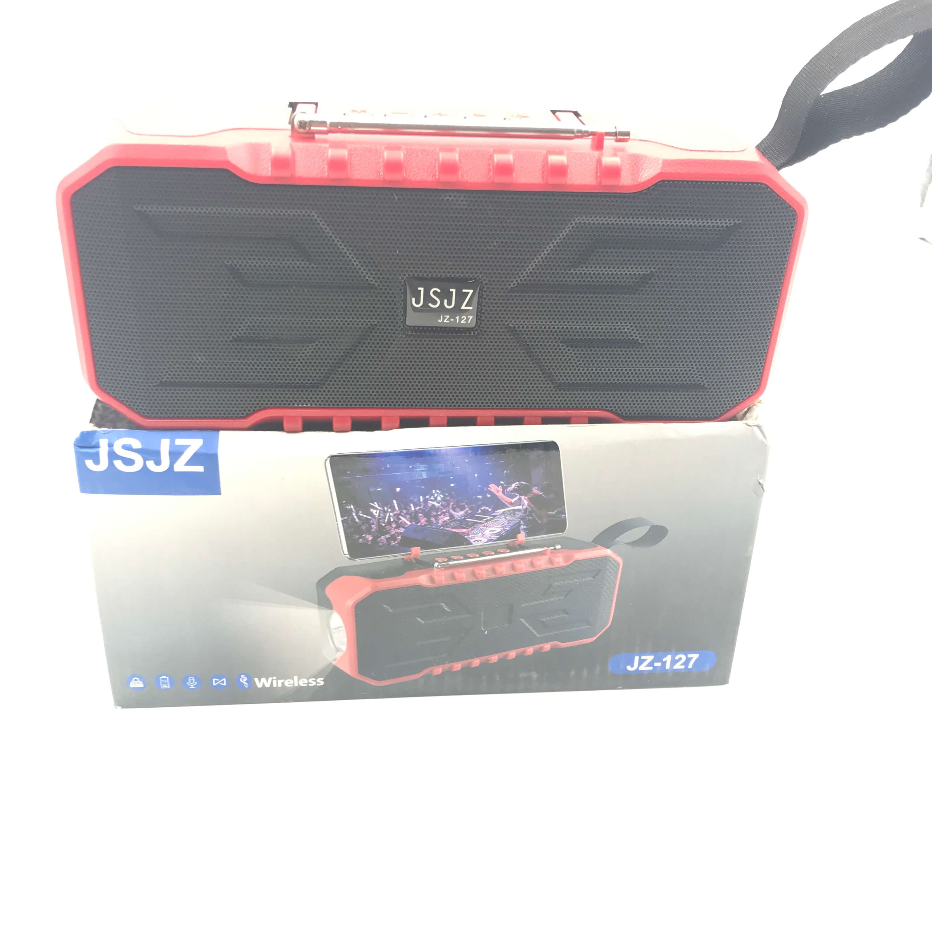 JSJZ JZ-127 Solar Charging Wireless Speaker With Torch Light