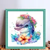 Dolphin - 18CT Stamped Cross Stitch 20*20cm