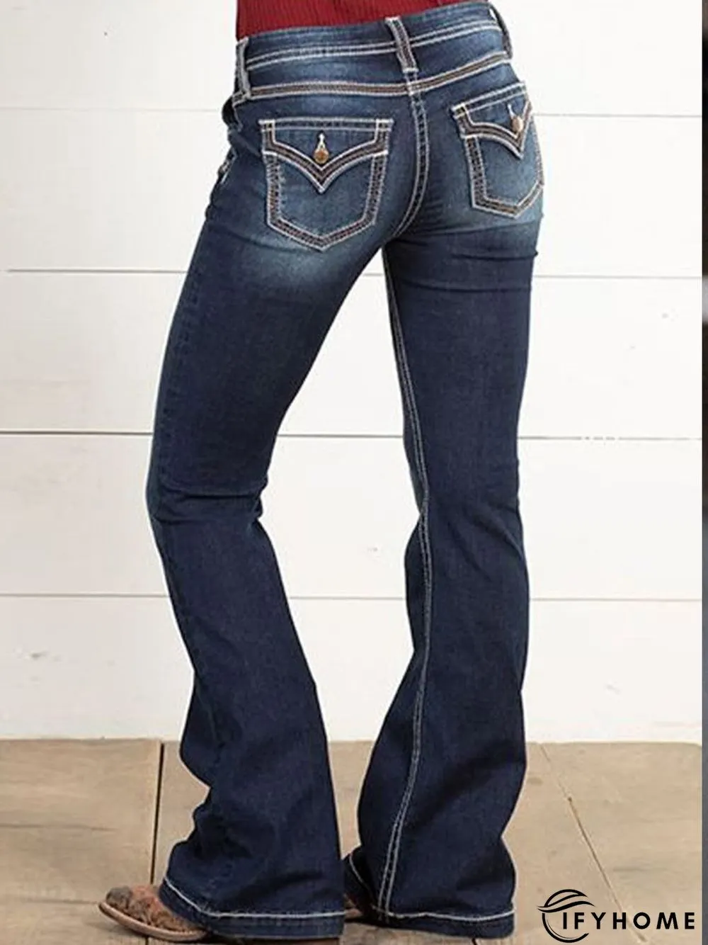 Denim Loose Plain Jeans | IFYHOME
