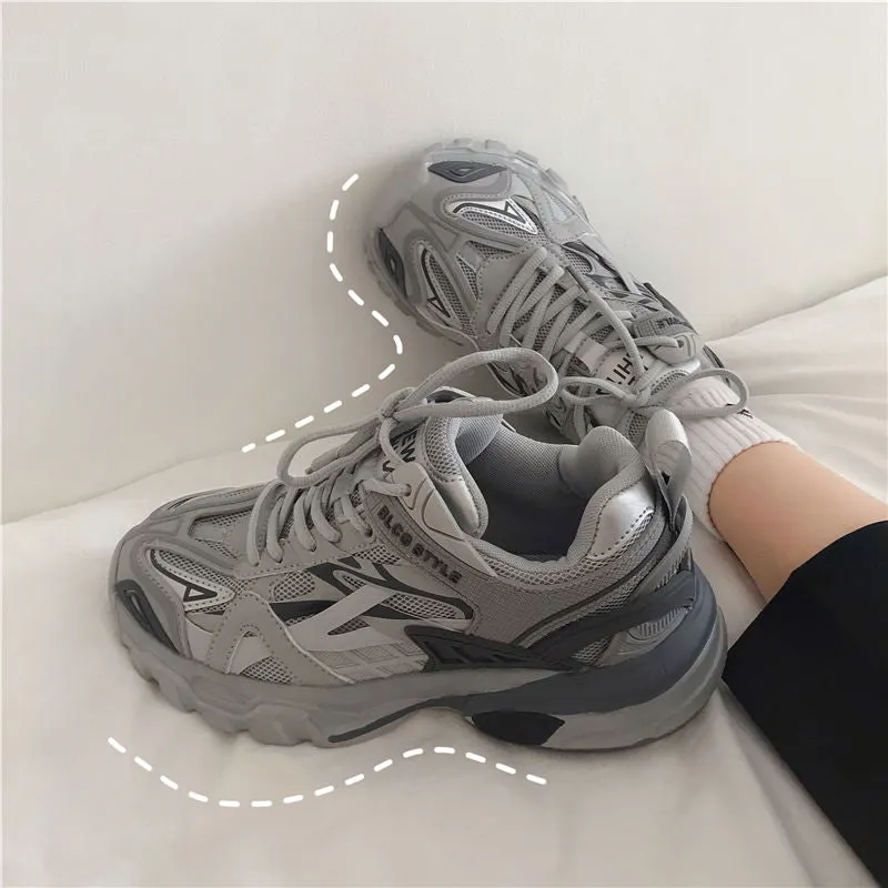 Brand Design Women Chunky Sneakers 2021 Summer Mixed Colors Women's Shoes Breathable Lightweight Ladies Dad Shoes Sport Shoes