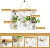Glass Container Plants Glass Air Plants Hanging Glass Container Plants Glass Home Decor Vase Wall Mounted Glass Planter (Hanging Glass Vase)