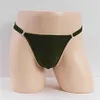 Detachable Sexy Ice Silk Stretch Sheer Low Rise Thong