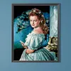 (US Local)Princess 5D DIY Full Round Drill Big Size Diamond Painting Kit Home Decor 40x50cm