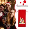 5D DIY Special Shaped Drill Diamond Painting Christmas House Wine Bottle Bags Covers Kits