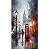(Stamped/Counted) Streets Of London-11CT/14CT Cross Stitch 40*70cm(Big Size)