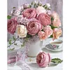 (Counted/Stamped) 11CT/14CT Rose Vase - Cross Stitch 46*36cm/18.11*14.17in