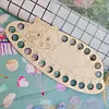【Wholesale Discount】Wooden Carved Cross Stitch Thread Board Embroidery Thread Plate (Racoon)