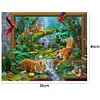 Tiger-Paint By Numbers Acrylic Painting 50*40cm