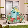DIY Diamond Painting Garland Bird House Rhinestone Hanging Wreath Set 