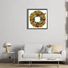 >SALE<5D DIY Partial Special Shaped Drill Diamond Painting Sunflower Wreath Kit30x30cm