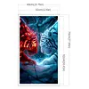 (US Local)Tiger-11CT Stamped Cross Stitch Kit(40x70cm)