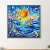Diamond Painting-DIY Full Round Drill Ocean Sailing(40x40cm)
