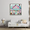 Sewing House-14CT Stamped Cross Stitch 40*40cm/15.75*15.75in