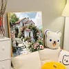 A Cottage Full Of Flowers-Full Round Diamond Painting 40*40CM
