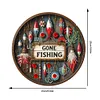 (US Local)DIY Outdoor Fishing Diamond Art Pendant Window Hanging Art for Home