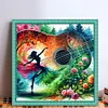 Music Notes Art-11CT Stamped Cross Stitch 40*40cm