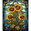 【Limited Stock Sale】（Big Size)Sunflower Glass Painting-Paint by Numbers Acrylic Painting 50*60CM
