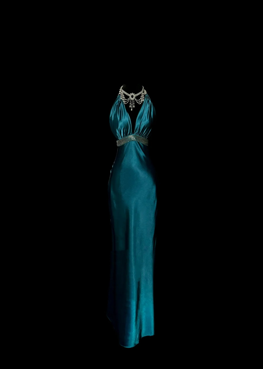 Retro Sheath Halter 20th Birthday Dress Long Backless Prom Dress Birthday  Outfits For Women HZ1214