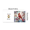 6Pcs Diamond Painting Cardinal Greeting Cards Christmas Cards