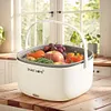 Ultrasonic Fruit and Vegetable Washing Machine Vegetables Cleaning Basket