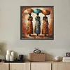 (US Local)Paint By Numbers Kit On Canvas DIY Oil Art African Woman Home Wall Decor 40x40cm