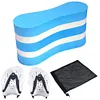 Swim Training Pull Buoy Adjustable Strap Hand Paddles 5-Layer Pull Buoy for Pool